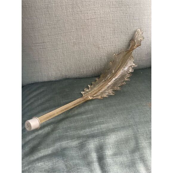 Vintage Murano Replacement Chandelier Glass Leaf 15” - Picture 6 of 7